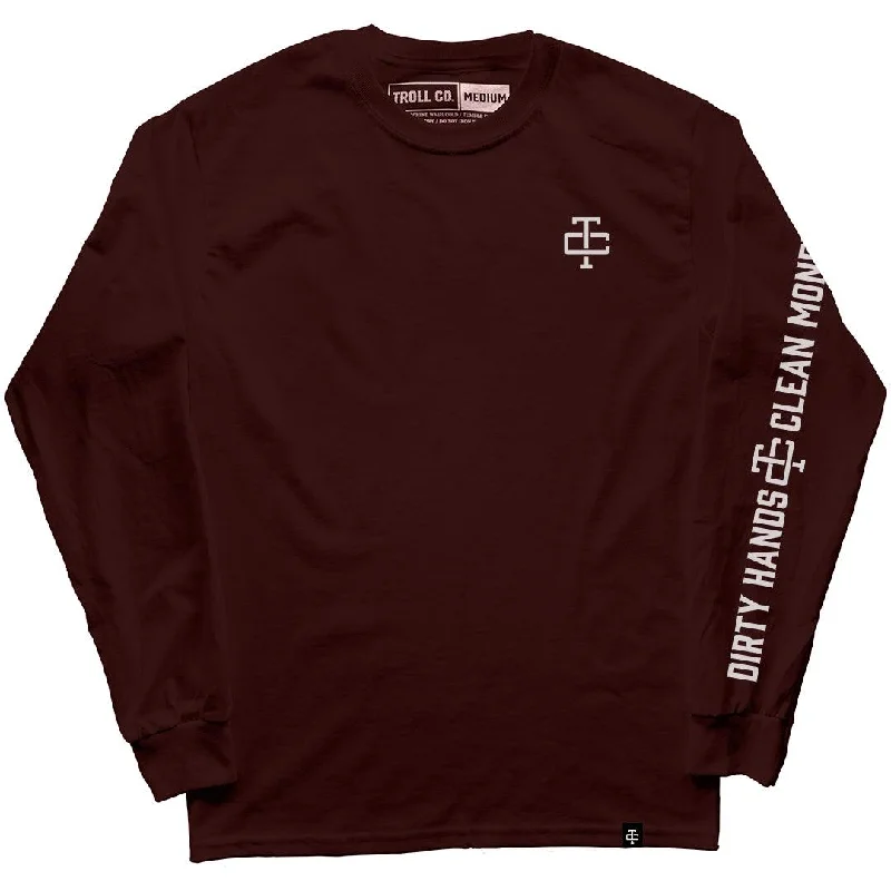 Grit Long Sleeve: Maroon