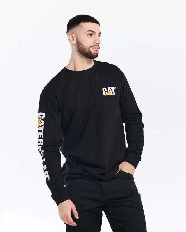 Men's Trademark Banner Long Sleeve T-Shirt - Black