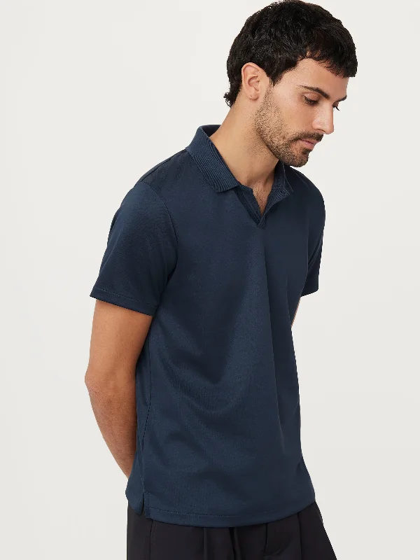 Weekend Deal The Johnny Collar Polo in Midnight Blue