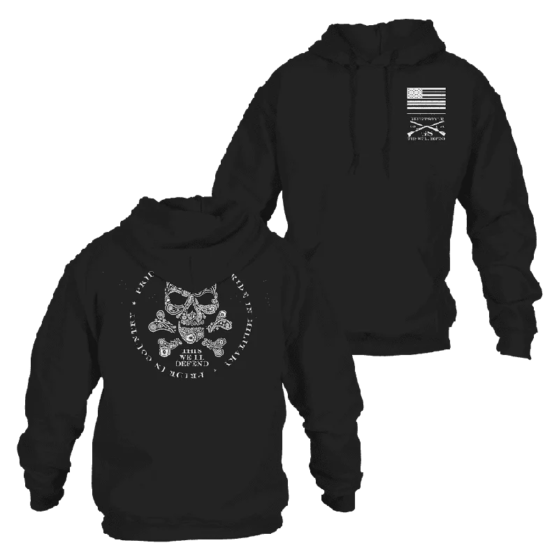 Weekend Savings Sensation Death Paisley Hoodie - Black