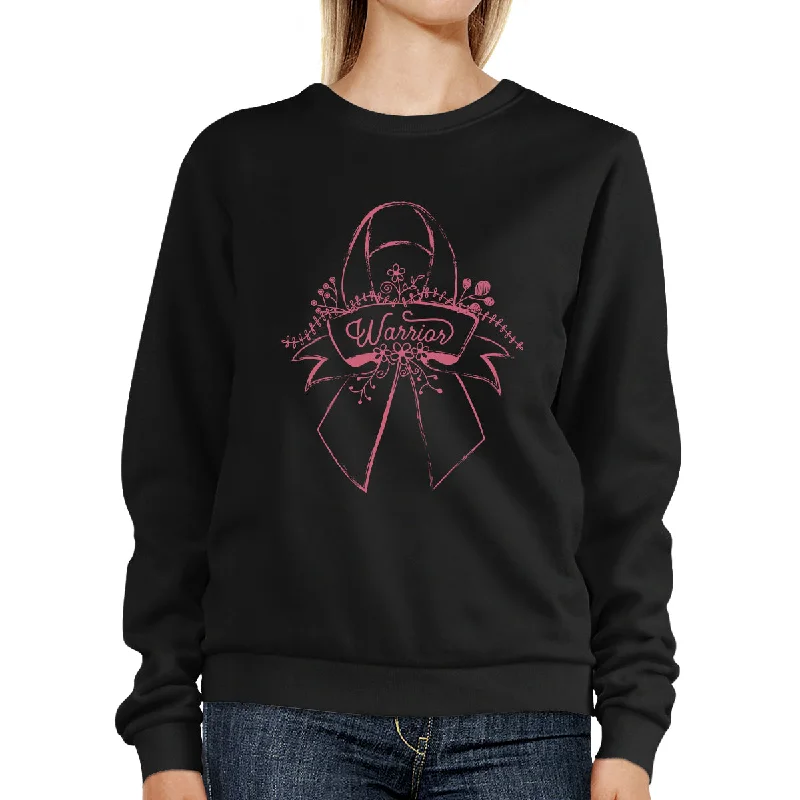 Unmissable Offer Warrior Breast Cancer Awareness Black SweatShirt