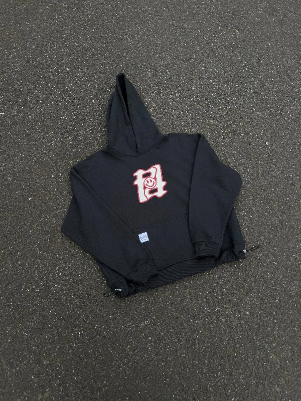 Weekend Discounts to Enjoy CHARCOAL/RED HOODIE