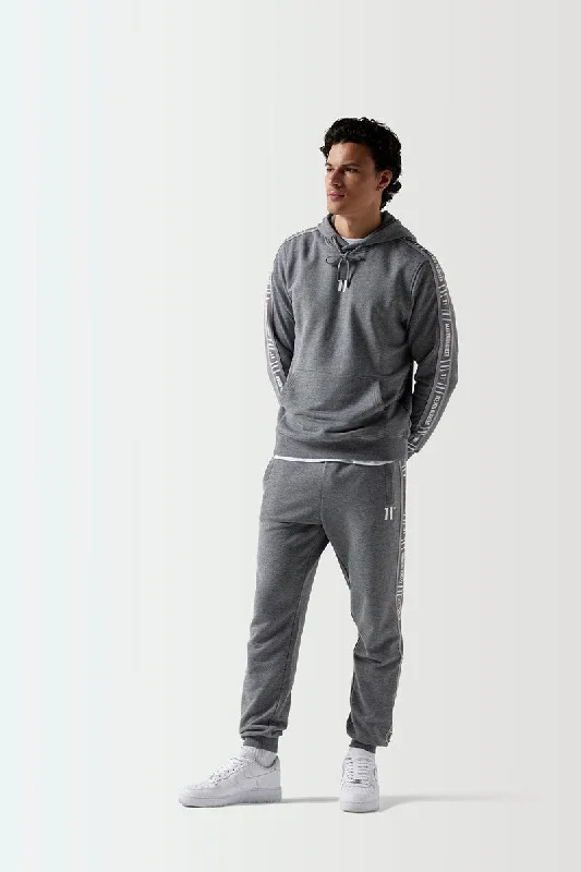 Exclusive Savings Retro Taped Hoodie - Charcoal Marl