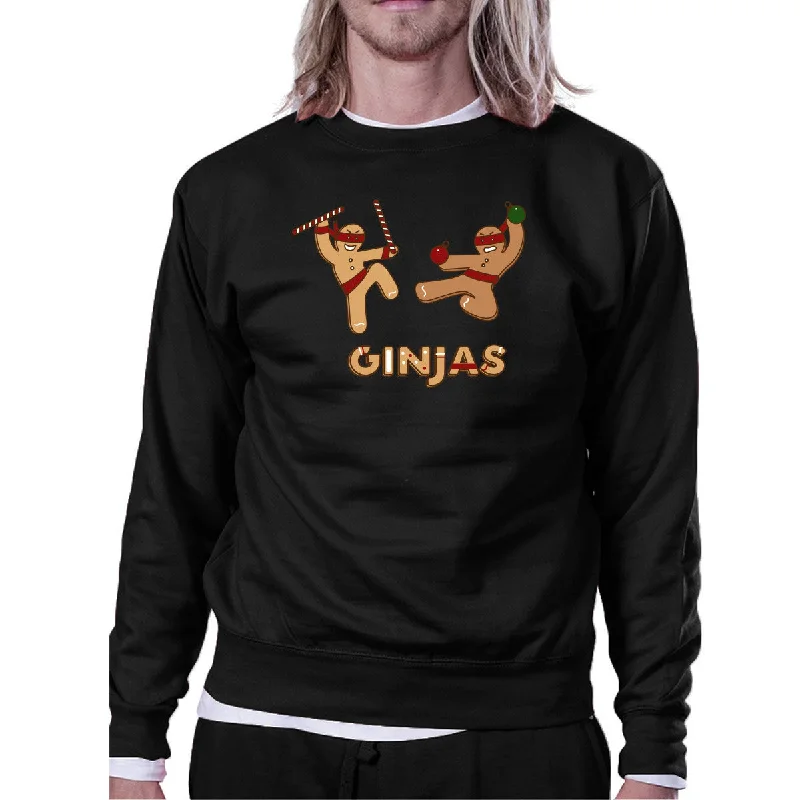 Year-End Deals Ginjas Sweatshirt Funny Holiday Gifts Pullover Fleece Sweater