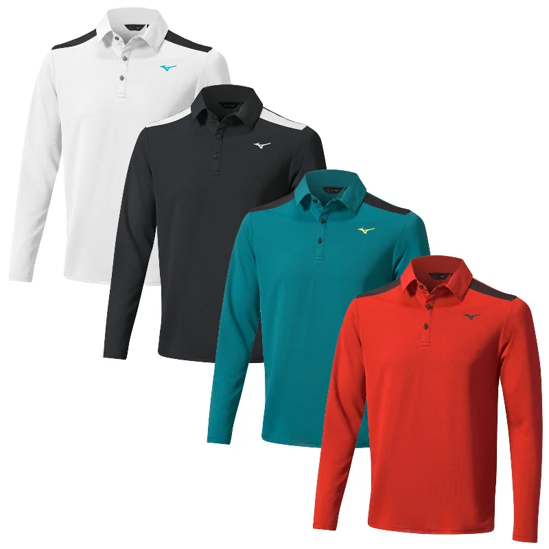 Mizuno Mens Winter Elite Long Sleeve Polo Shirt