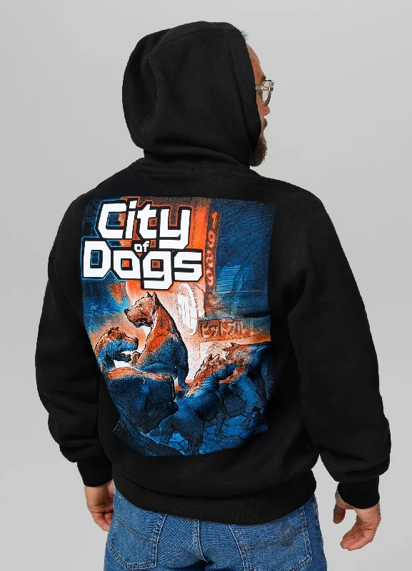 Weekend Specials to Savor Men's Hoodie City Of Dogs