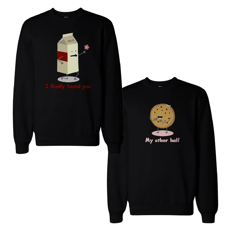 Exclusive Online Offer Milk And Choco chip Cookie Couple Sweatshirts Matching Sweat Shirts Exclusive Online Offer Milk And Choco chip Cookie Couple Sweatshirts Matching Sweat Shirts