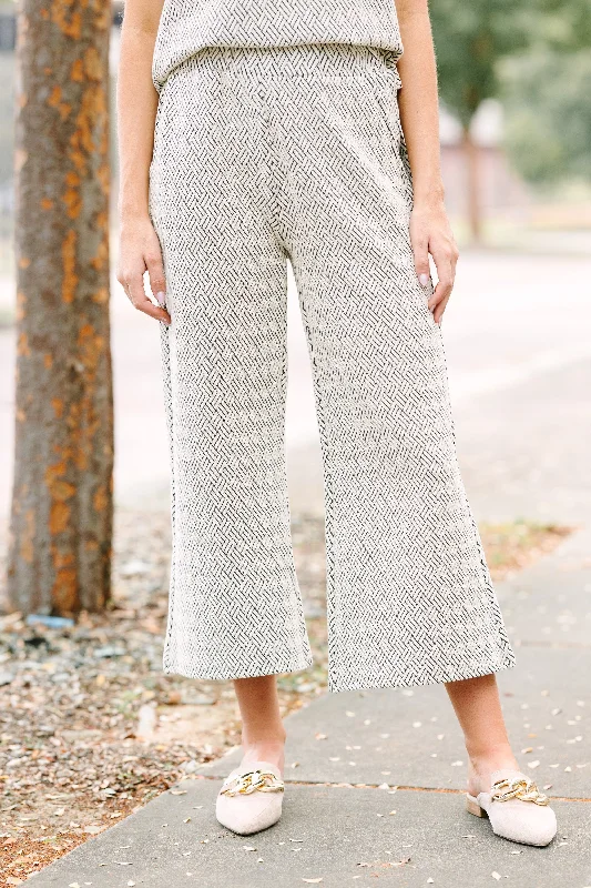 Half Price Can't Leave You Gray Textured Pants