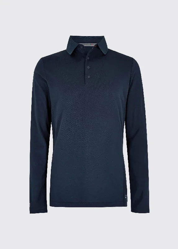 Weekend Specials You Can't Miss Freshford Mens Long-sleeved Polo - Navy