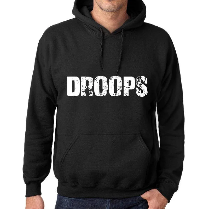 Special Offer Men's Women's Unisex Printed Graphic Cotton Hoodie Soft Heavyweight Hooded Sweatshirt Pullover Popular Words DROOPS Deep Black Special Offer Men's Women's Unisex Printed Graphic Cotton Hoodie Soft Heavyweight Hooded Sweatshirt Pullover Popular Words DROOPS Deep Black