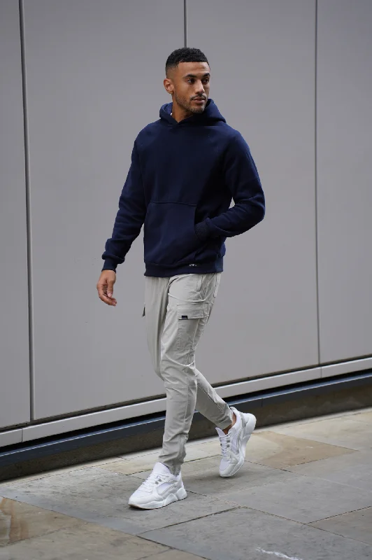 Super Bargain Capo RAGLAN Hoodie - Navy