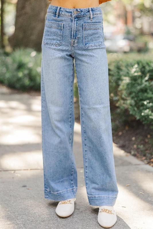 Weekend Deals That Please Hidden Jeans: Up Next Medium Wash Wide Leg Jeans
