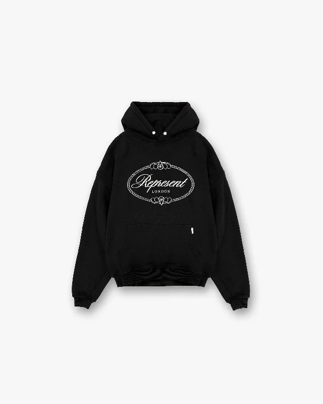Weekend Bargains Just for You Represent X Harrods Crest Hoodie - Jet Black