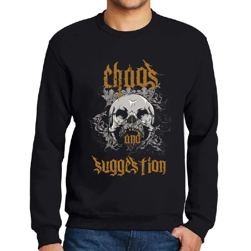 Exclusive Deal Ultrabasic - Homme Imprimé Graphique Sweat-Shirt Chaos and Suggestion Noir Profond Exclusive Deal Ultrabasic - Homme Imprimé Graphique Sweat-Shirt Chaos and Suggestion Noir Profond