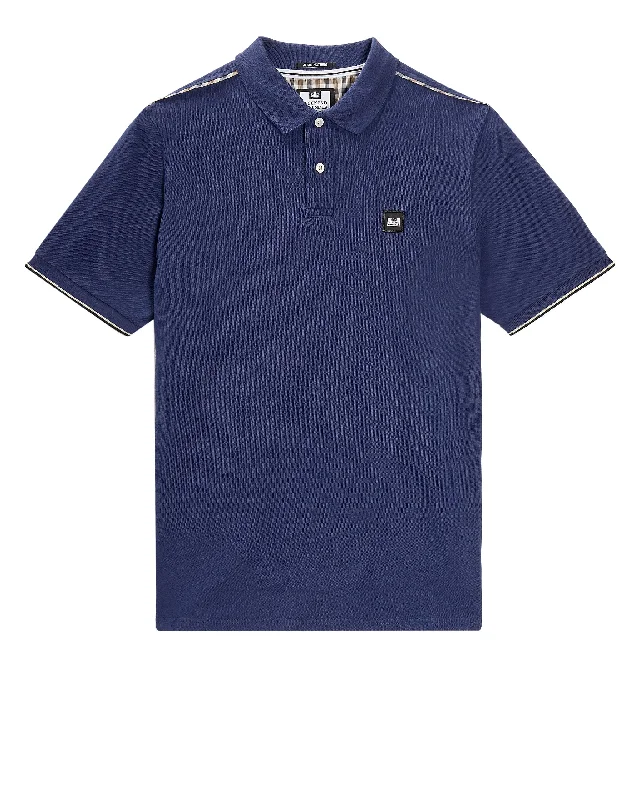 Final Offer Sakai Polo Shirt Bright Navy/Mid House Check