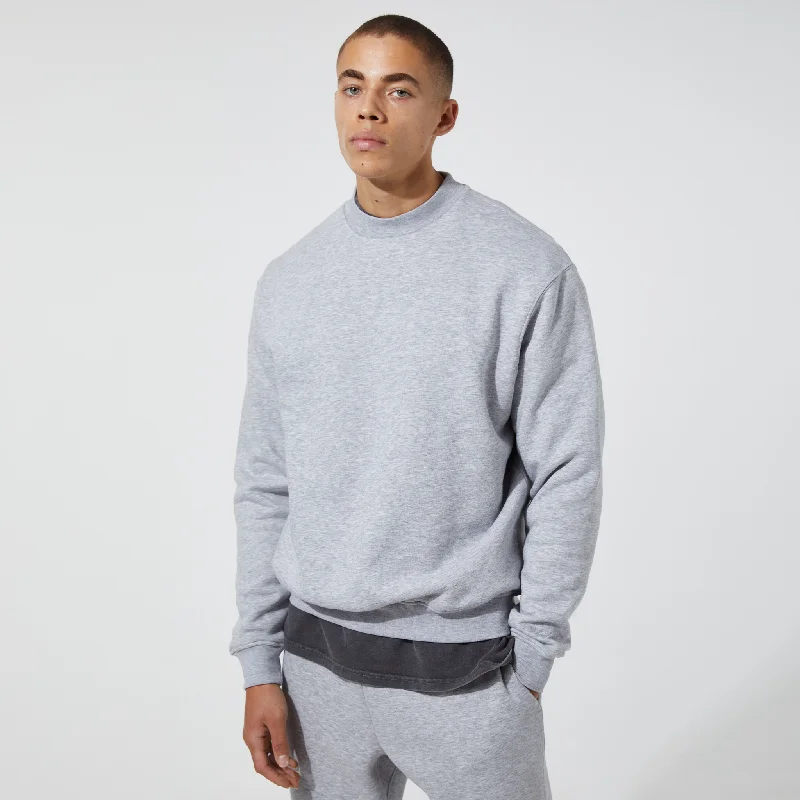 Weekend Shopping Extravaganza Basic Crewneck | Grey Marl