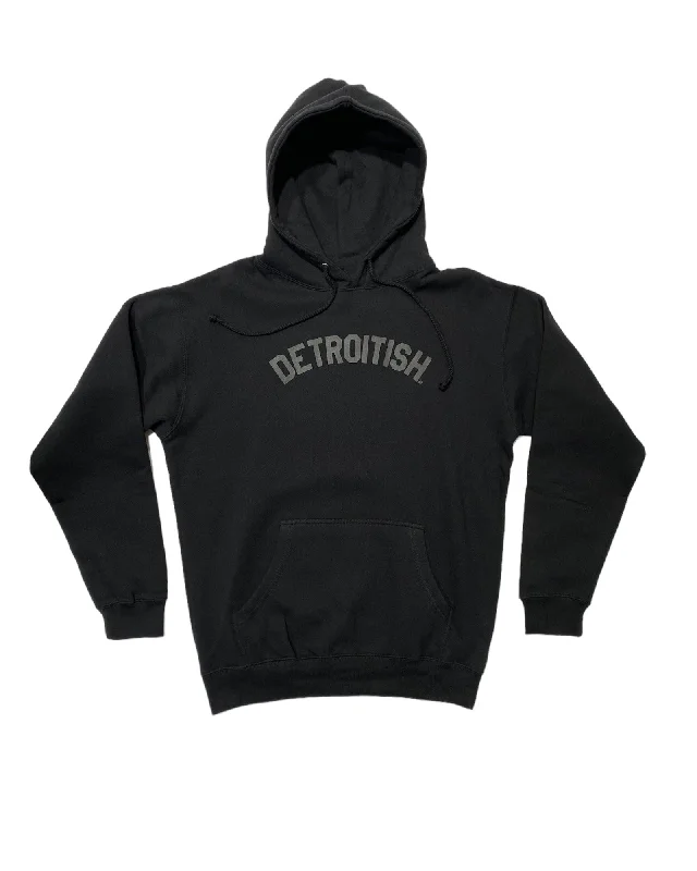 Weekend Discounts to Savor Ink Detroit - Detroitish Hoodie - Black on Black