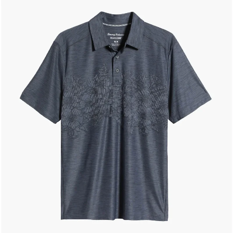 Mega Sale Tommy Bahama IslandZone Palm Coast Hibiscus Border Polo Shirt - Coal