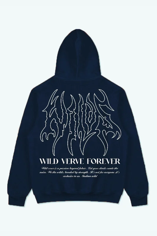 WILDS FLAME "PREMIUM" HOODIE (NAVY BLUE)