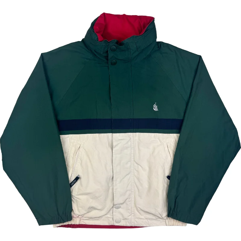 Today’s Deal Nautica 90's Reversible Sailing Pullover Jacket Large Red Green
