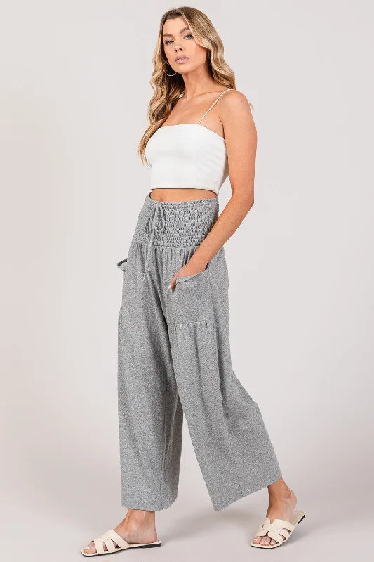 The Best Deal SAGE + FIG Drawstring Smocked High Waist Pants