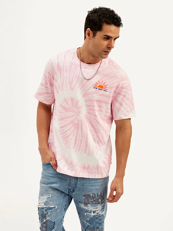 Weekend Savings Galore Men's Tie-Dye Crew Neck T-Shirt