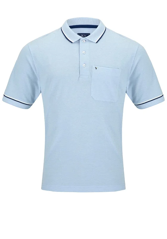Bargain Prices Daniel Grahame Short Sleeve Polo Shirt, Light Blue