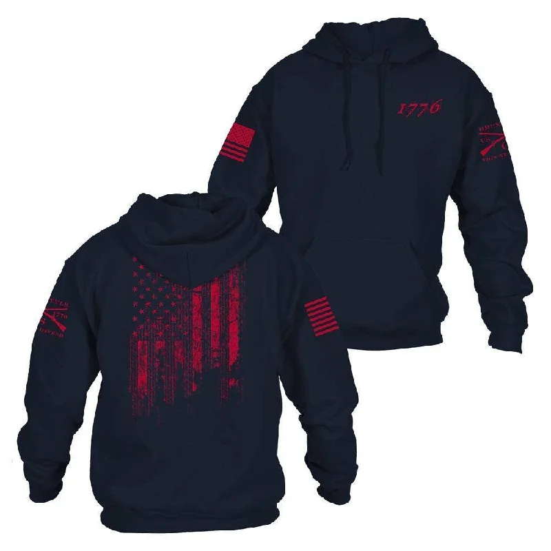 Savings Soar This Weekend 1776 Flag Hoodie - Navy