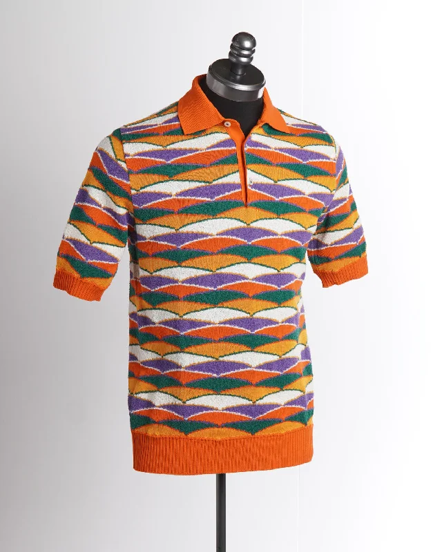 Great Bargain Cotton Bouclé Jacquard Polo