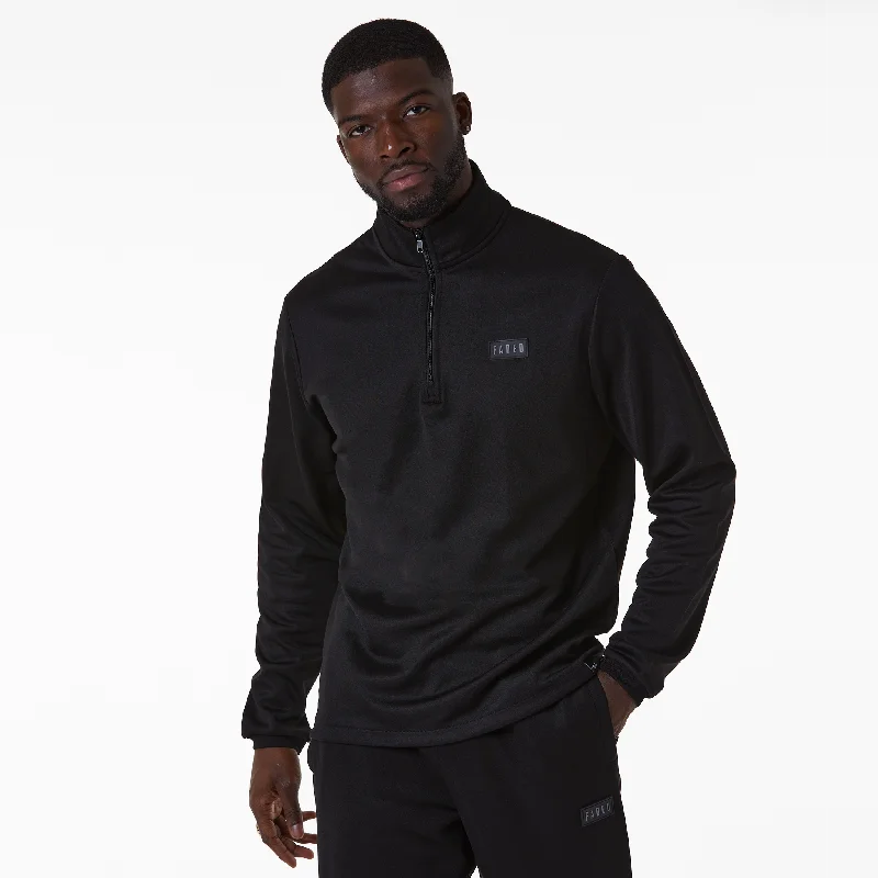 Weekend Bargains to Love Poly Sport 1/4 Zip | Black