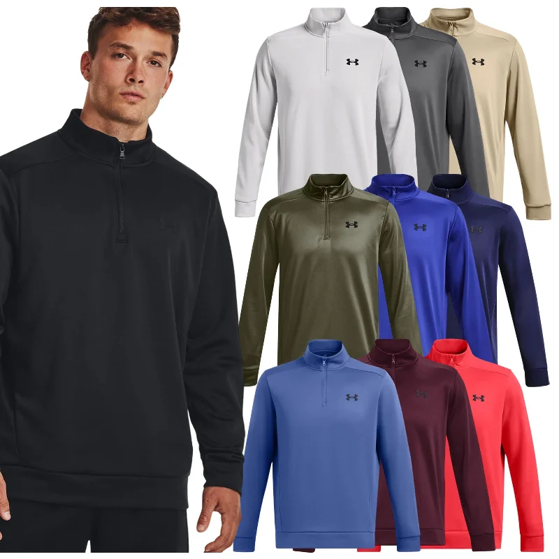 Under Armour Mens Armour Fleece Half Zip Top