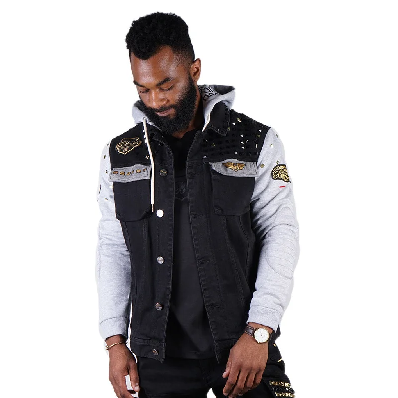 Unmissable Offer Bogart Man Gold Collection Denim & Cotton Blend Hoody