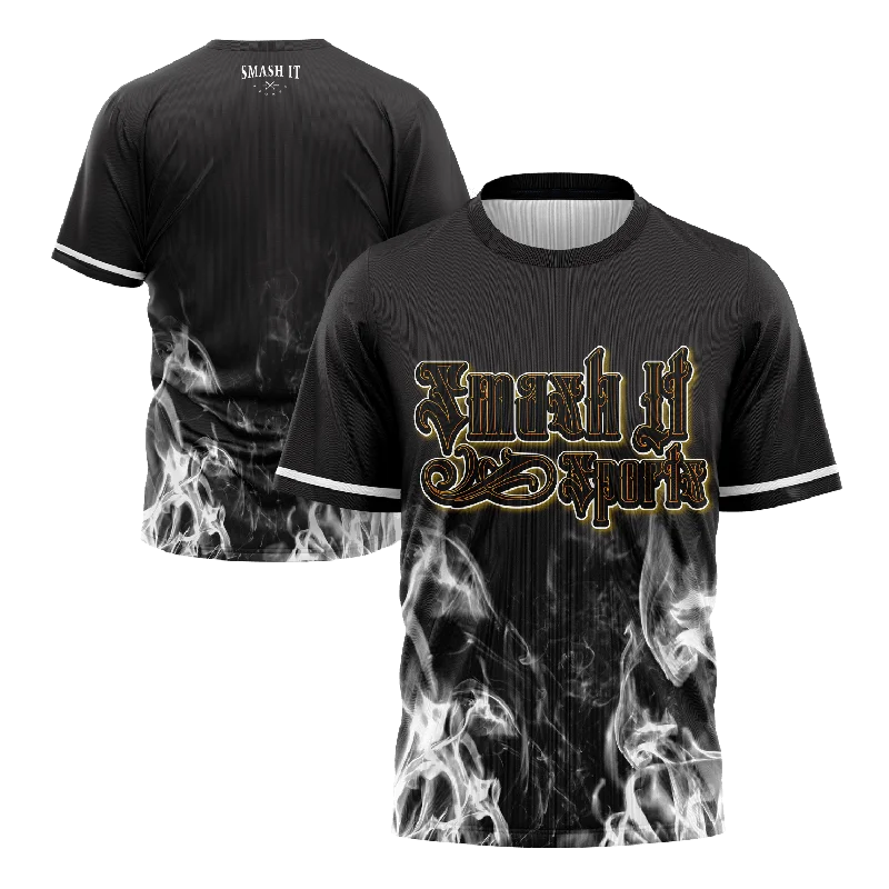 Smash It Sports Short Sleeve Shirt - Smoke