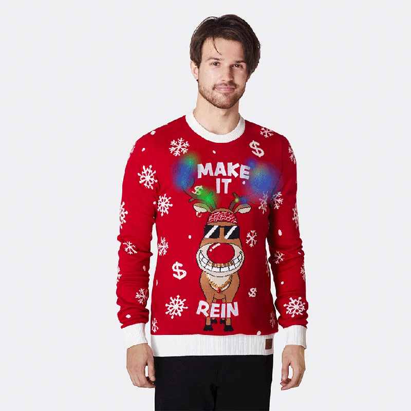 Make It Rein Weihnachtspullover Herren