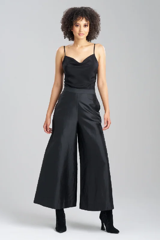 Weekend Deals You Can't Resist Couture Silk Dupioni Palazzo Ankle Pants