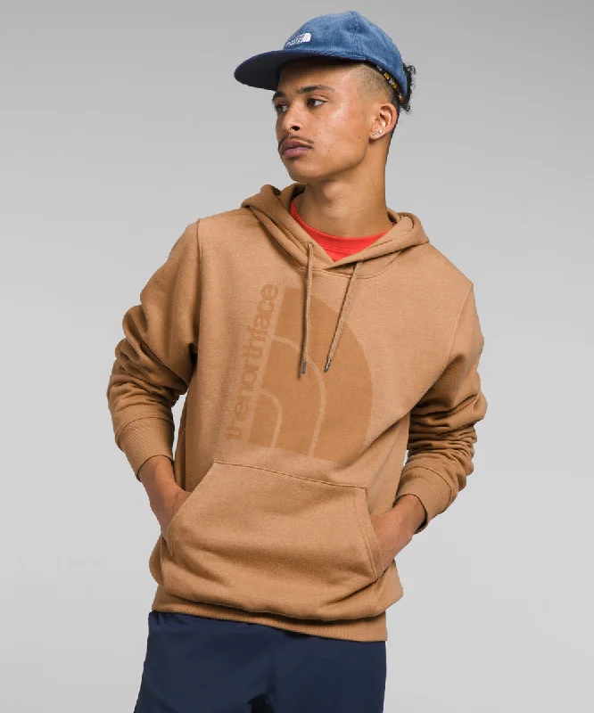 The North Face Men's Jumbo Half Dome Logo Hooded Sweatshirt - Almond Butter/Tonal