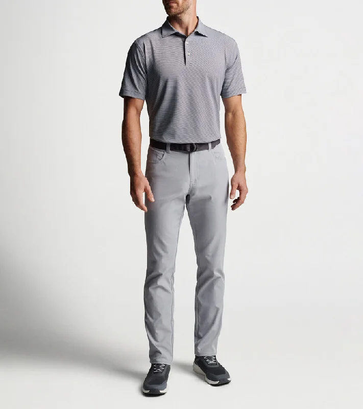 Weekend Special Peter Millar Jubilee Stripe Stretch Jersey Polo Shirt - Black*