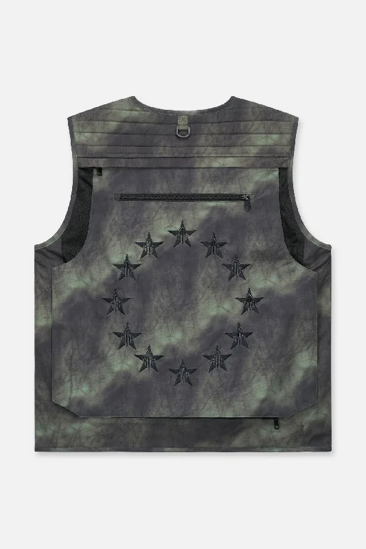 IBRA UTILITY VEST | GREEN MARBLE