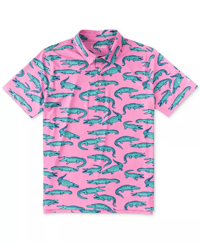 Lowest Price Chubbies The Glade Performance Polo Shirt - Pink