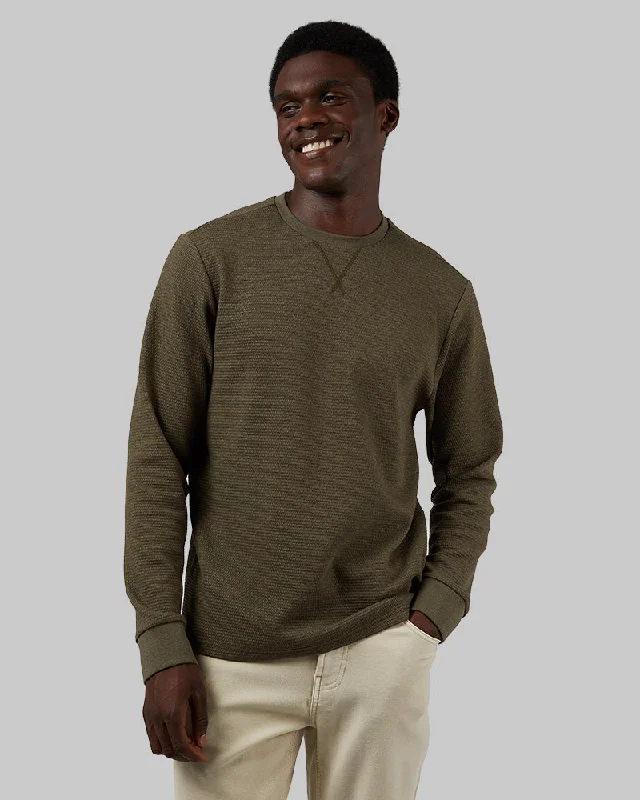 Can't Be Beat MEN'S WAFFLE CREW SWEATSHIRT