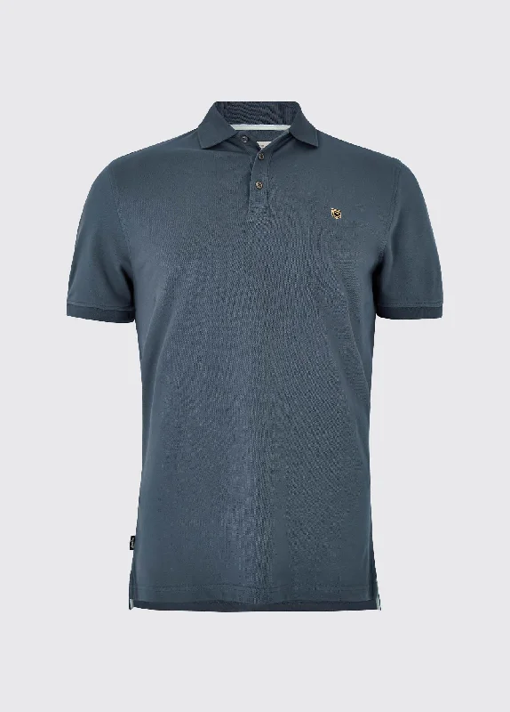 Steals and Deals Quinlan 4-way Stretch Polo- Steel