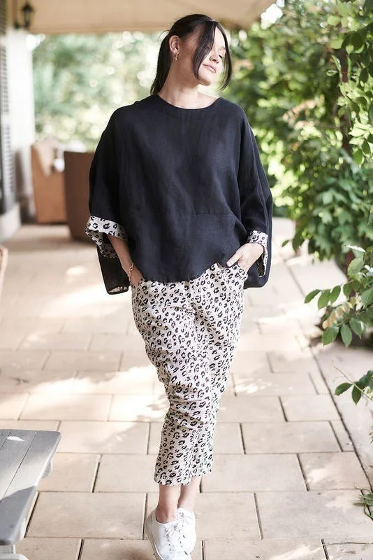 Savings Soar This Weekend The Linen Lounge Pant - Leopard