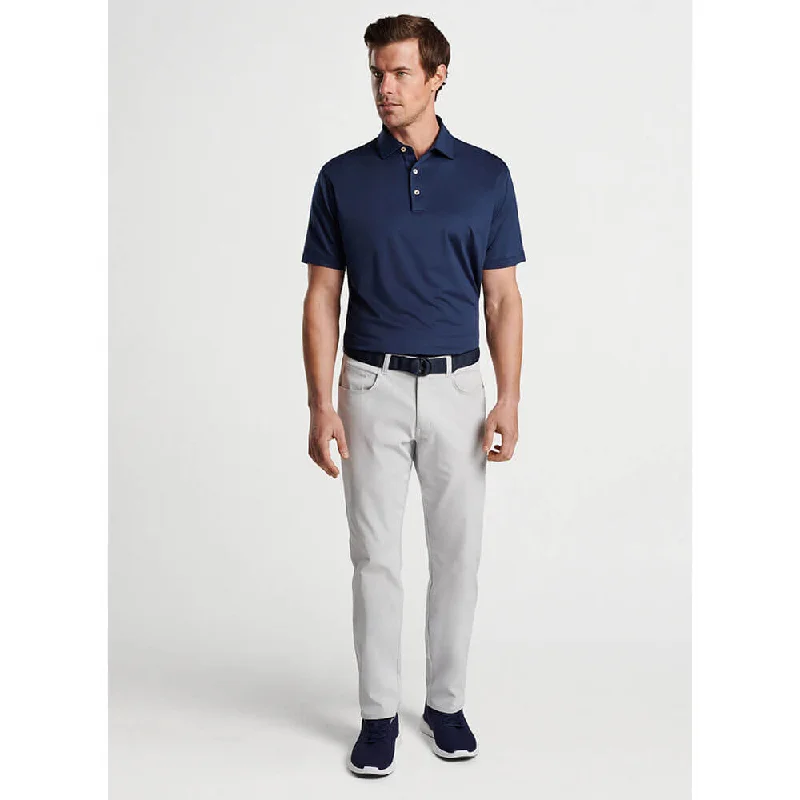 Shop and Save Peter Millar Solid Stretch Jersey Sean Self Collar Polo Shirt - Navy* Shop and Save Peter Millar Solid Stretch Jersey Sean Self Collar Polo Shirt - Navy*