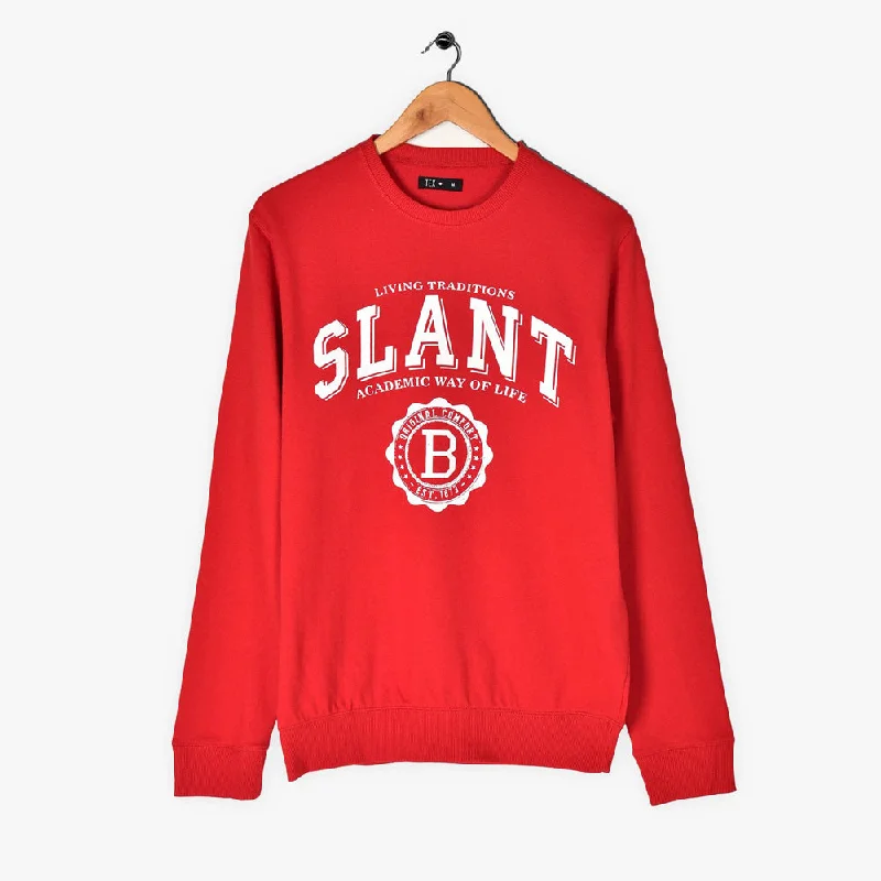 Quick Sale TX B Print Red Sweatshirt 2831