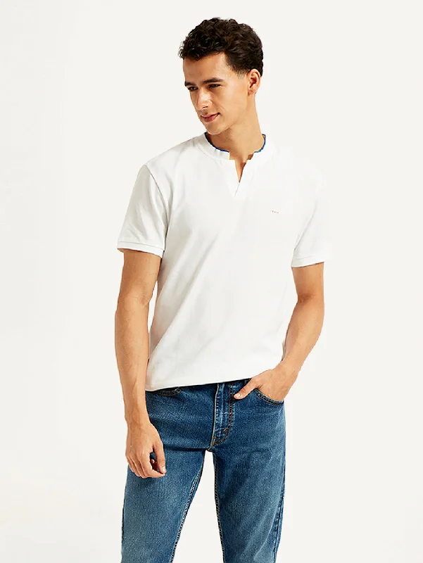 Savings Soar This Weekend Men's Solid Slim Fit Polo T-shirt