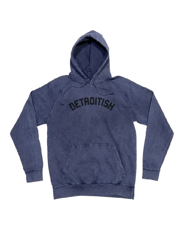 Time-Limited Offer Ink Detroit Detroitish Mineral Wash Hoodie - Denim Blue