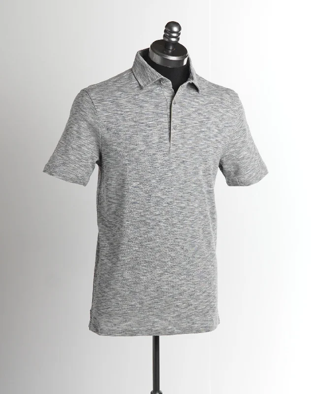Midnight Sale Cotton Linen Heathered Piqué Polo