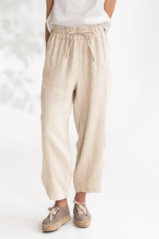 Weekend Offers That Tempt Drawstring Cropped Pants with Pockets