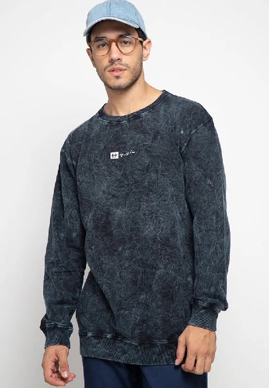 Third Day MO165 wash sweater nlogo navy