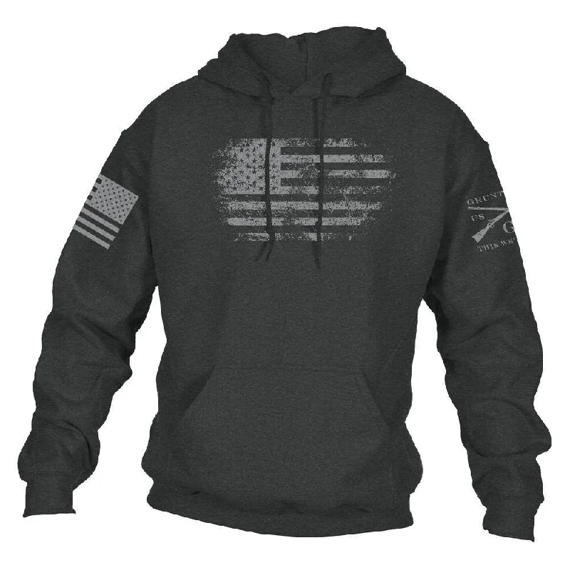 Weekend Offers That Impress Vintage American Hoodie - Dark Heather